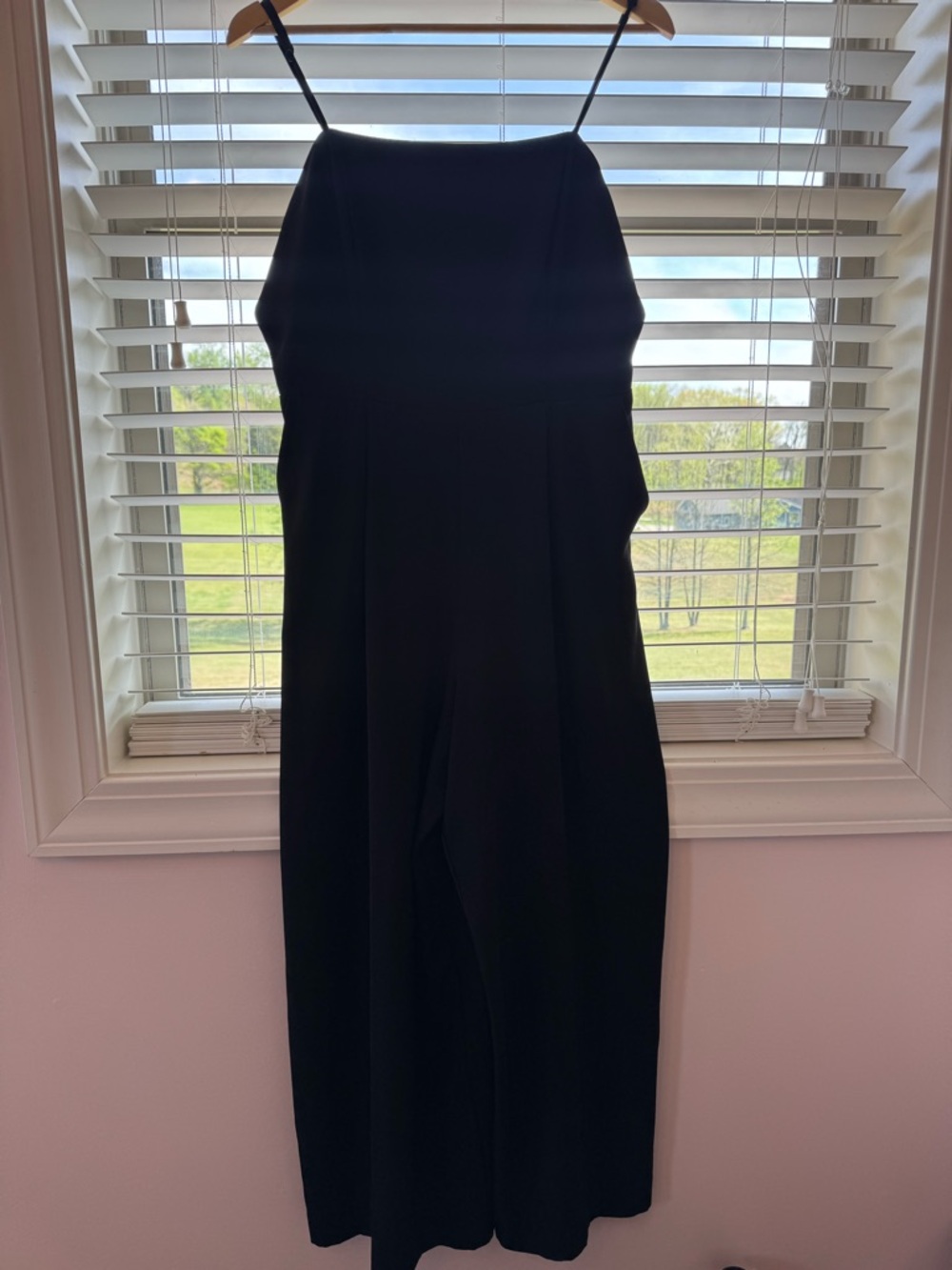 Nine West Black Sleeveless Jumpsuit with Spaghetti Straps